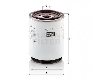 Фильтр топл.MANN-FILTER WK 1142 X (FIATAGRI (CNH GLOBAL)LANDINI (ARGO)NEW HOLLAND)