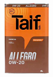 Масло моторное синтетическое TAIF ALLEGRO 0W-20 (4 л) API SP, ILSAC GF-6А