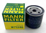 Фильтр масляный MANN-FILTER ДВС а/м W 712/83 